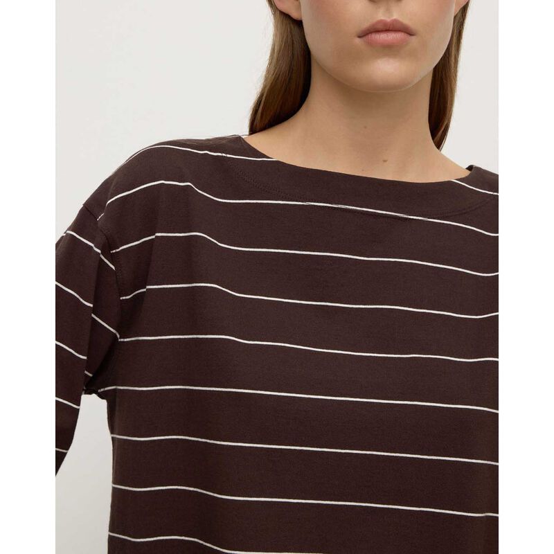 Assembly Label Scout Long Sleeve Tee Ganache Cream Stripe image number 2